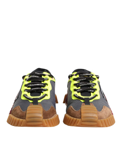 حذاء سنيكرز دولتشي آند غابانا متعدد الألوان من النايلون منخفض الرقبة NS1