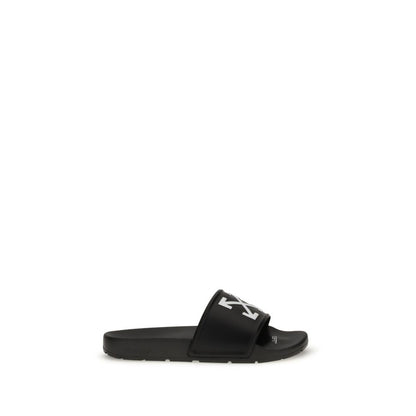Off-White Sandalen aus Polyethylen in Schwarz