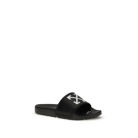 Off-White Sandalen aus Polyethylen in Schwarz