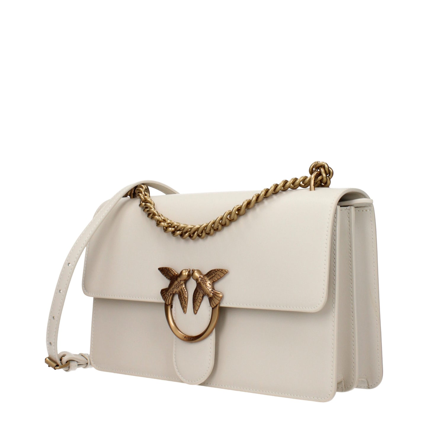 PINKO Beige Leder Umhängetaschen