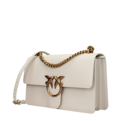 PINKO Beige Leder Umhängetaschen
