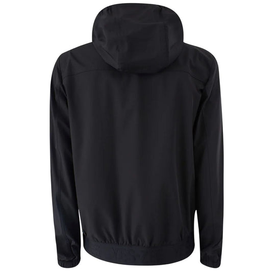 Yes Zee Schwarze Nylon-Herrenjacke