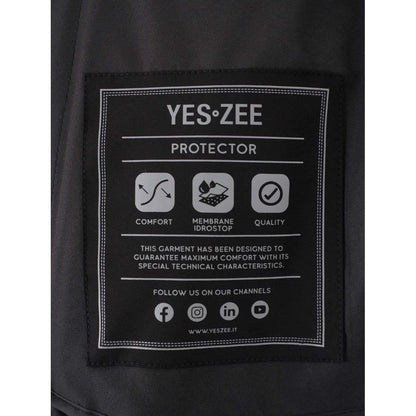 Yes Zee Schwarze Nylon-Herrenjacke