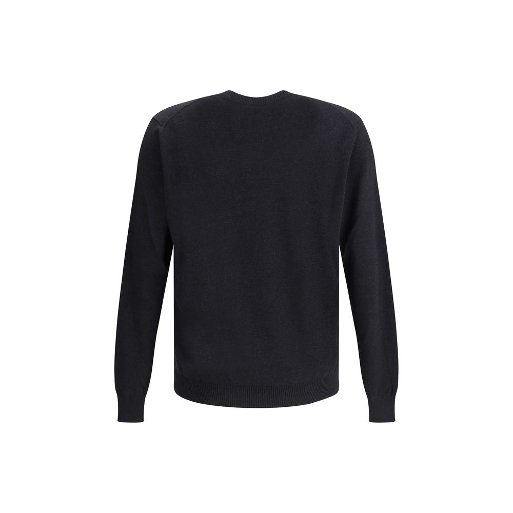 Fendi Schwarzes Fleece-Sweatshirt aus Wolle
