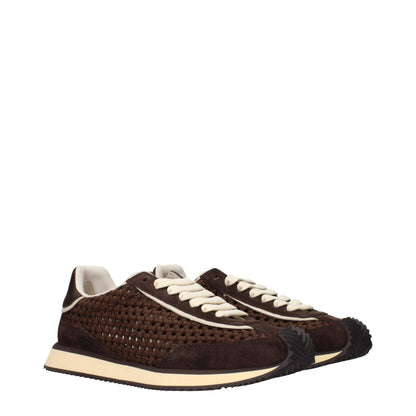 Dolce &amp; Gabbana Braune Stoff-Low-Tops