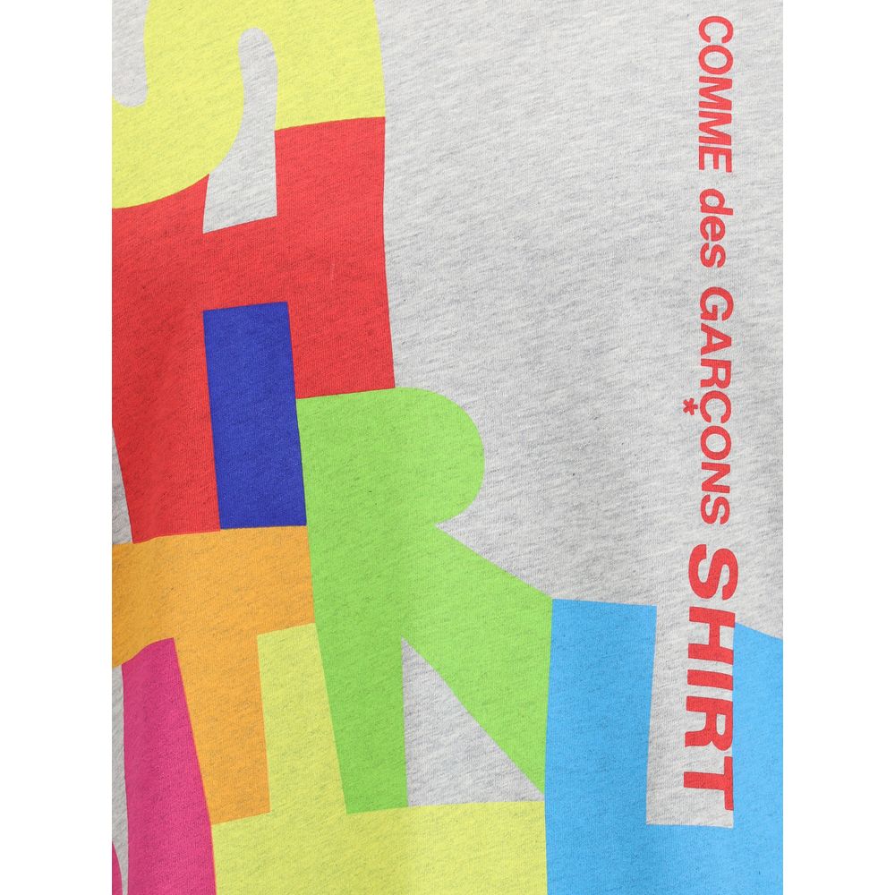 T-Shirt mit mehrfarbigem Aufdruck von Comme Des Garçons