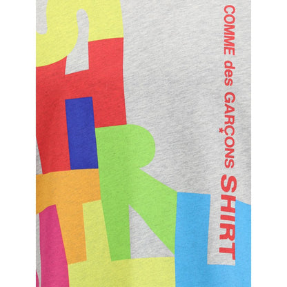 T-Shirt mit mehrfarbigem Aufdruck von Comme Des Garçons