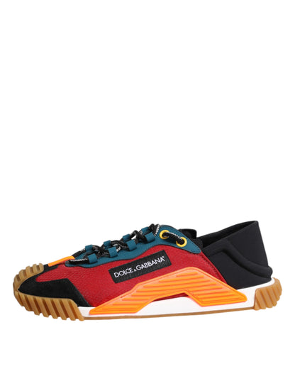 Dolce &amp; Gabbana Mehrfarbige Nylon Low Top NS1 Sneakers Schuhe