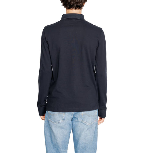 Armani Exchange Blue Cotton Long Sleeve