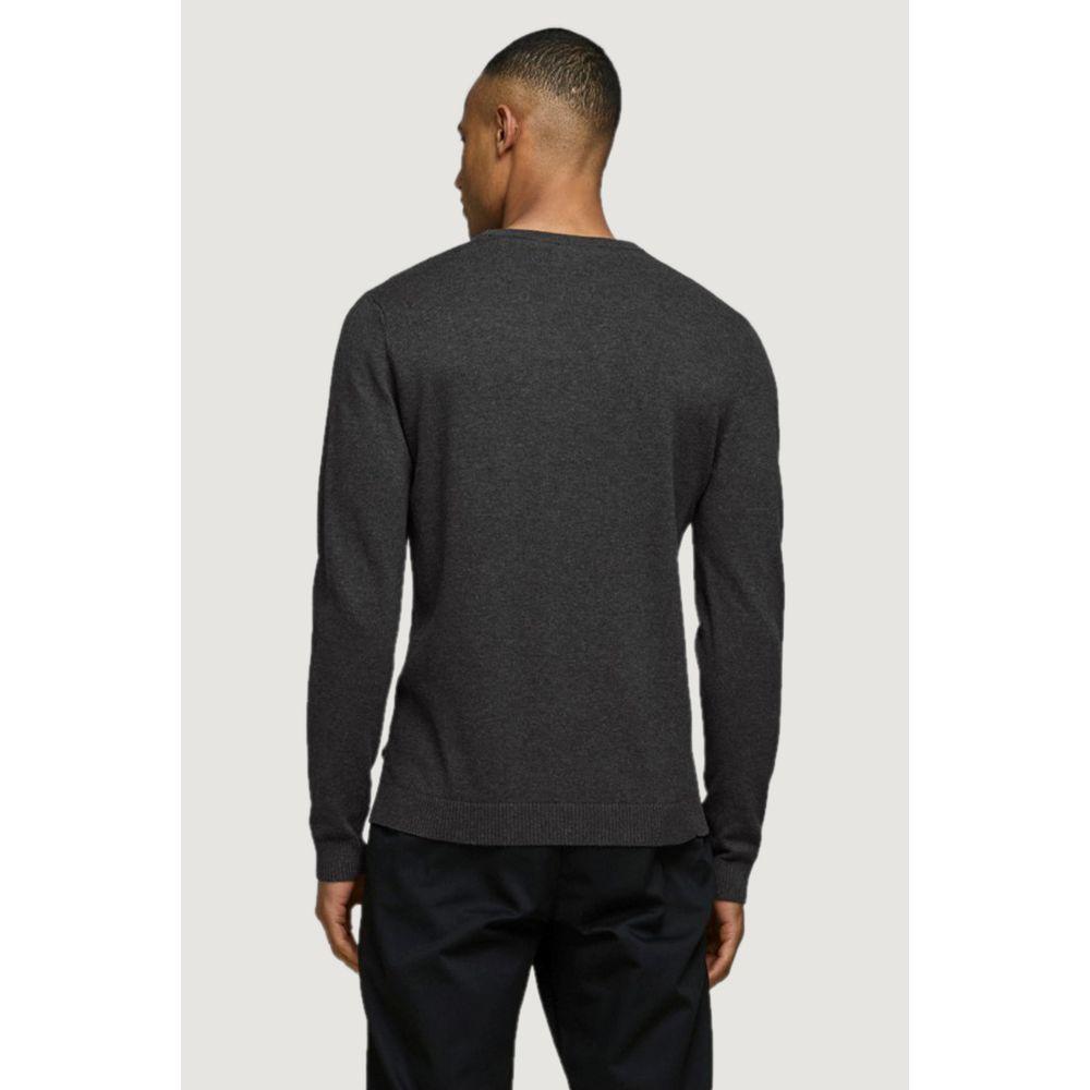 Jack Jones Gray Cotton Sweatshirt