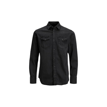 Jack Jones Schwarzes Jeanshemd