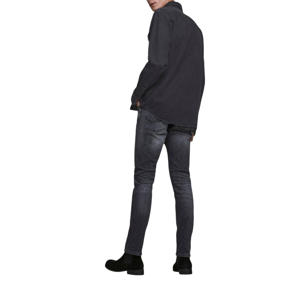 Jack Jones Schwarzes Jeanshemd