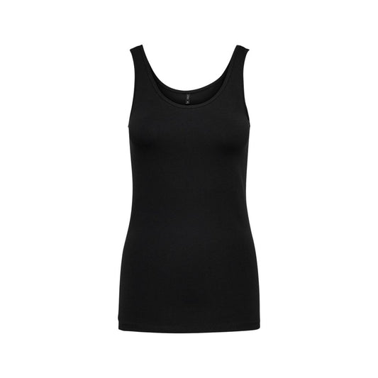 Only Black Cotton Tank Tops