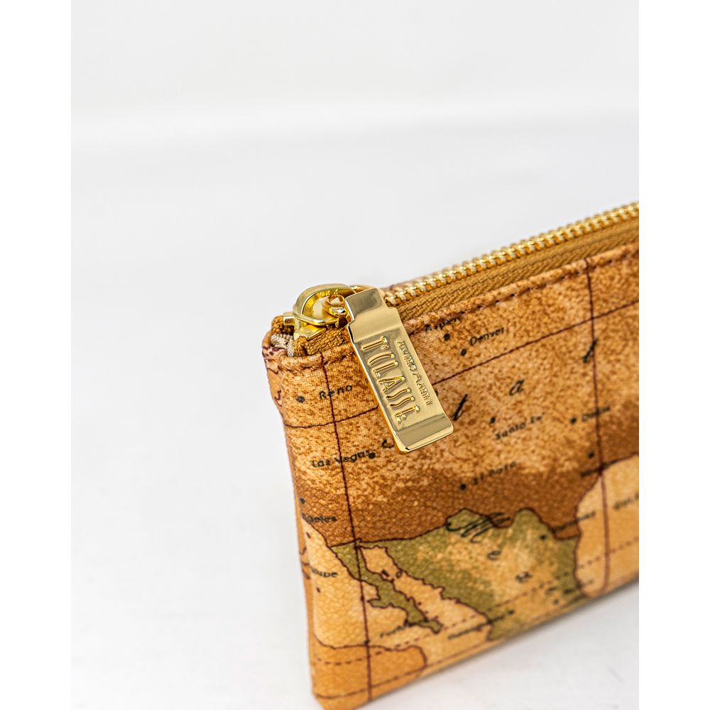 Alviero Martini Prima Classe Beige Leder-Clutch