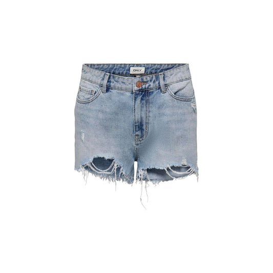 Nur hellblaue Baumwollshorts