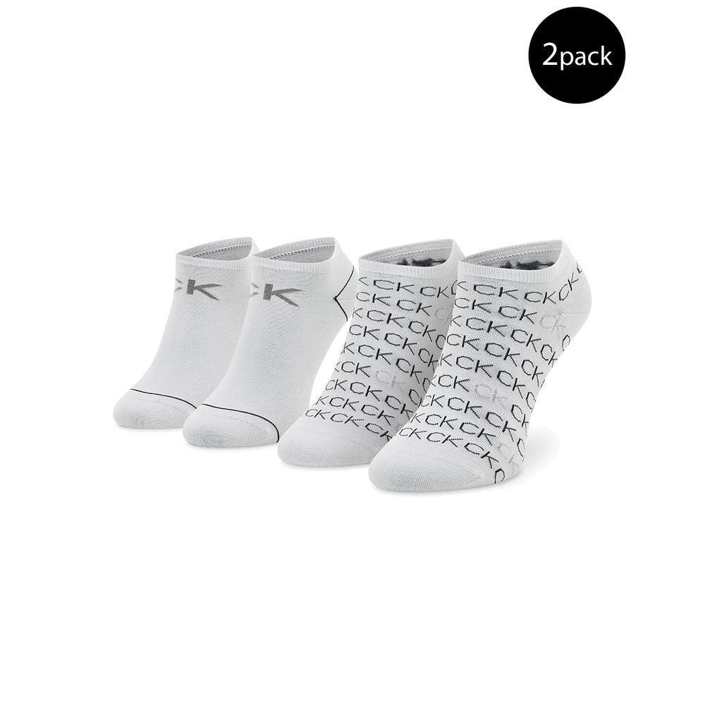 Calvin Klein – Weiße Baumwollsocken