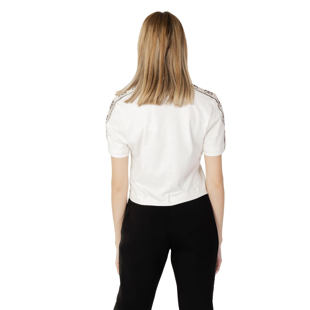 Guess Active Cremefarbenes Baumwoll-T-Shirt