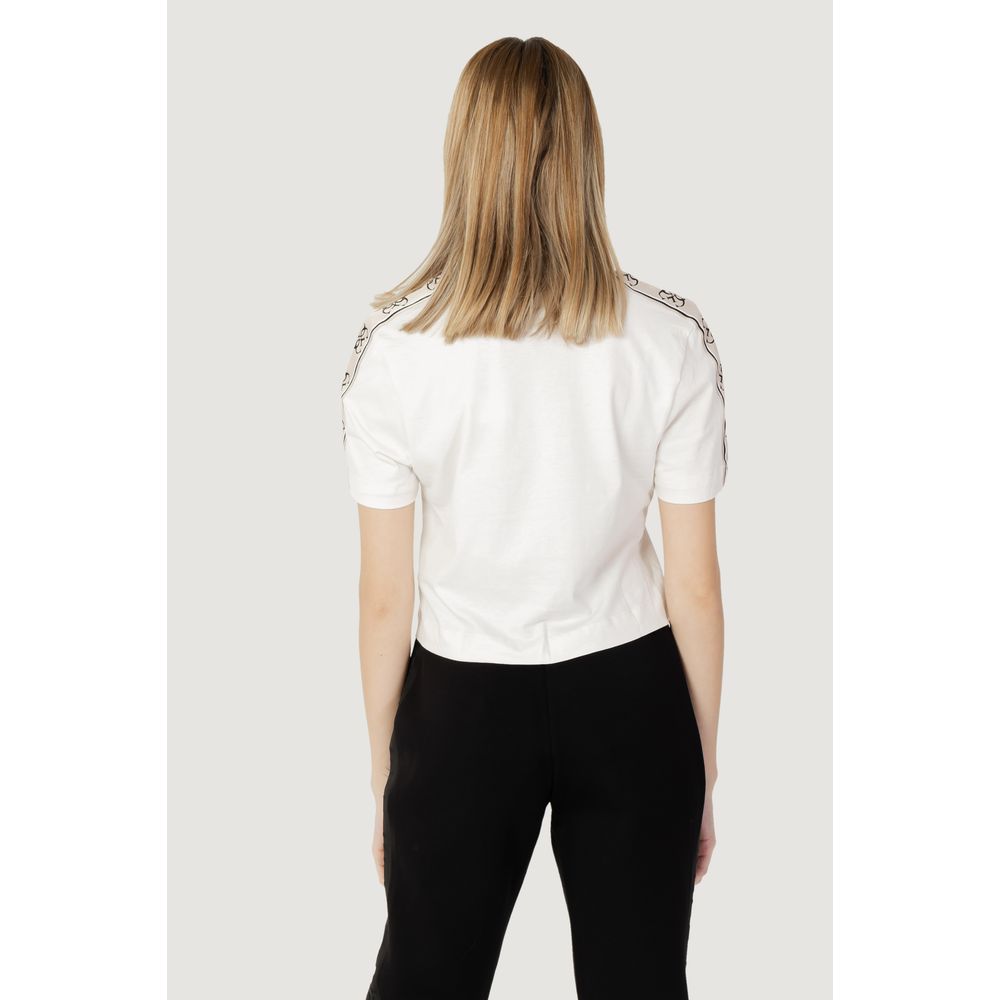 Guess Active Cremefarbenes Baumwoll-T-Shirt