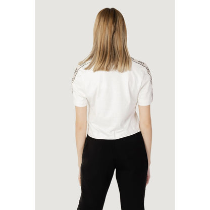 Guess Active Cremefarbenes Baumwoll-T-Shirt