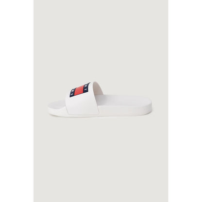 Tommy Hilfiger Jeans Pantoletten aus Polyethylen, weiß