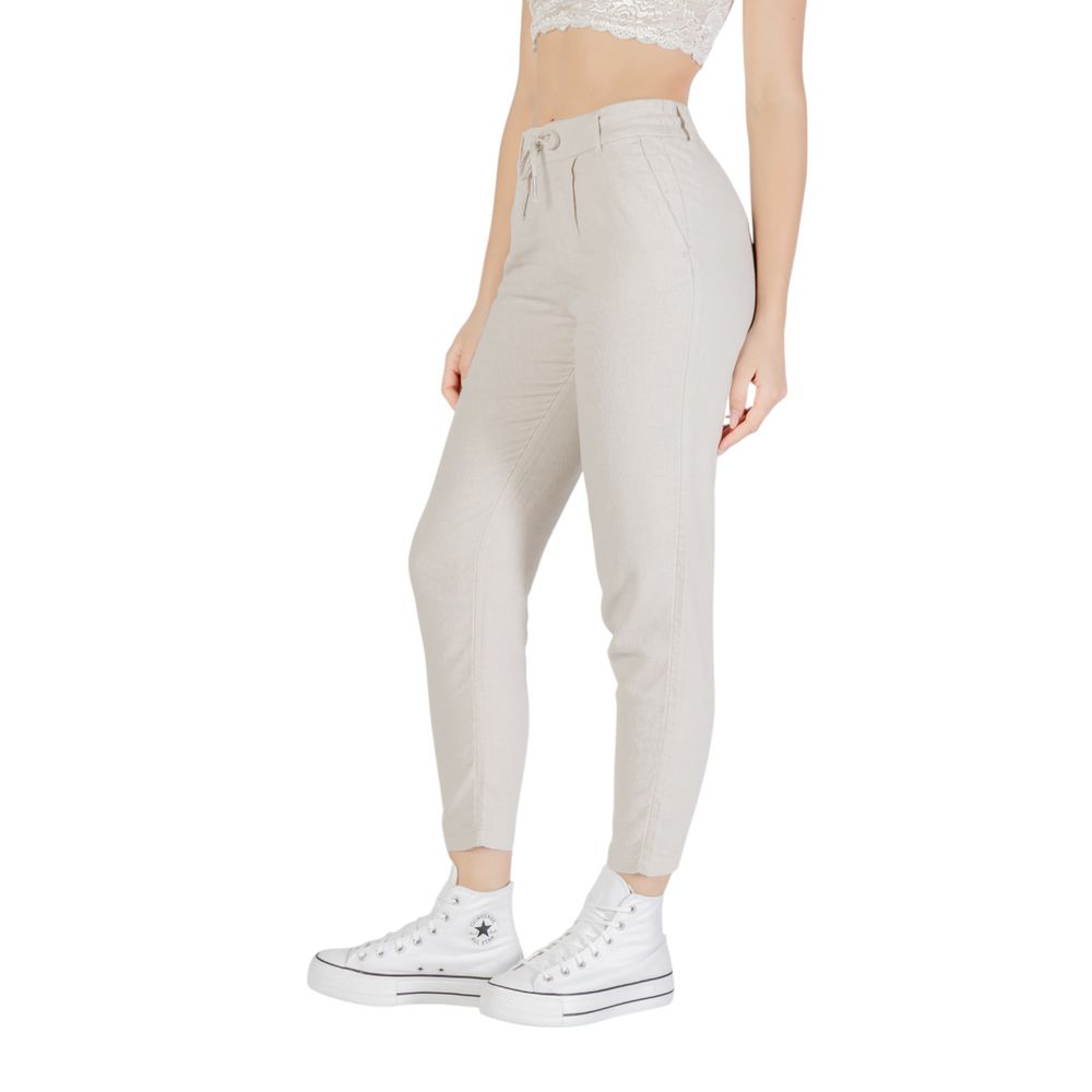 Only – Zweifarbige Leinenhose