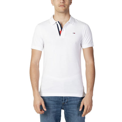 Tommy Hilfiger Jeans – Weißes Poloshirt aus Baumwolle