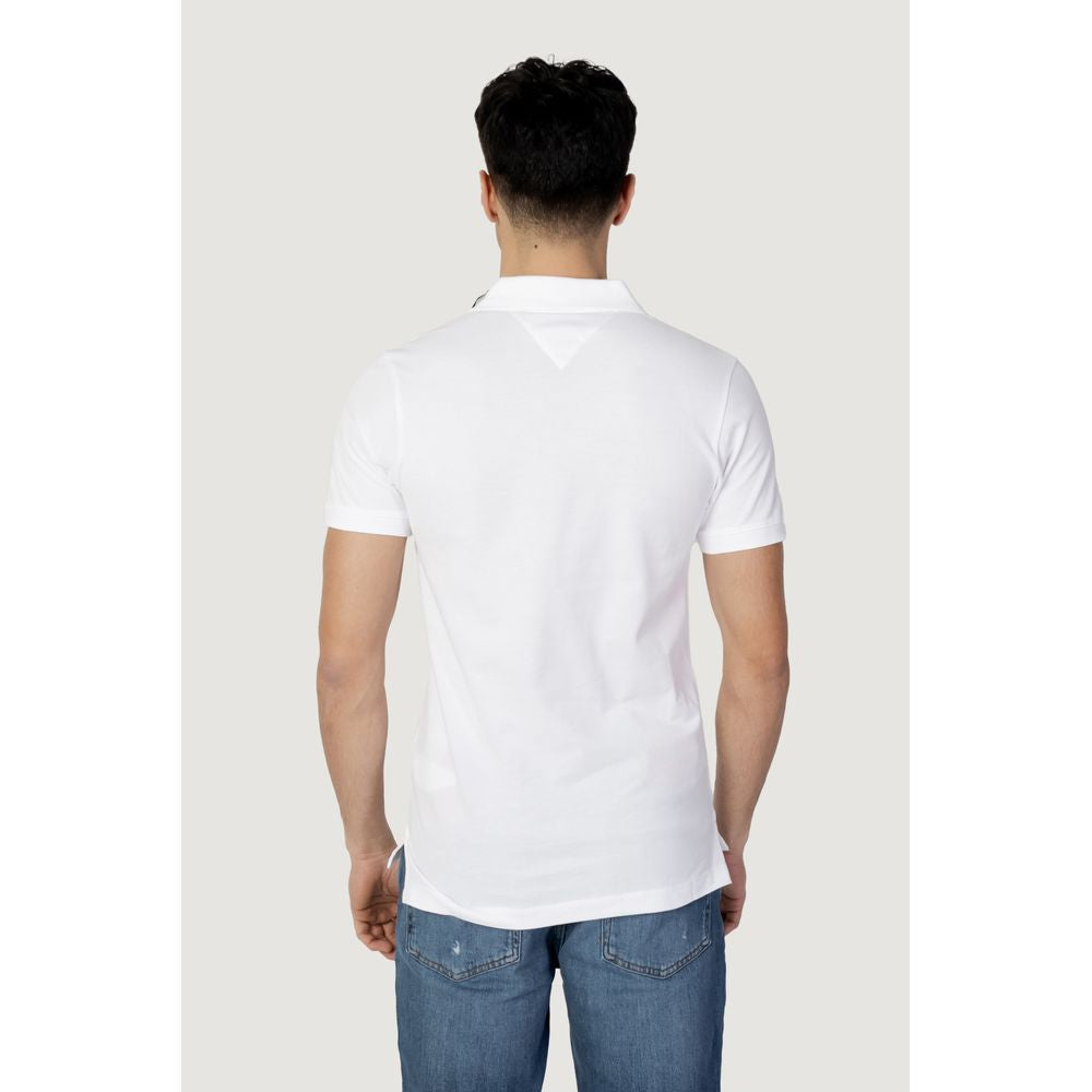 Tommy Hilfiger Jeans – Weißes Poloshirt aus Baumwolle