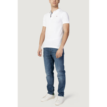 Tommy Hilfiger Jeans – Weißes Poloshirt aus Baumwolle