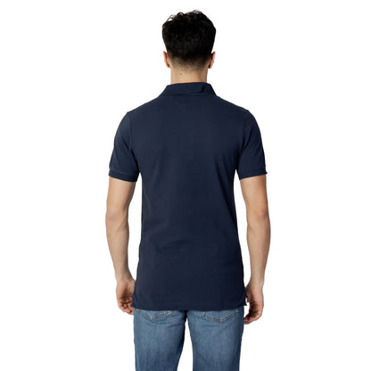 Tommy Hilfiger Jeans – Blaues Poloshirt aus Baumwolle
