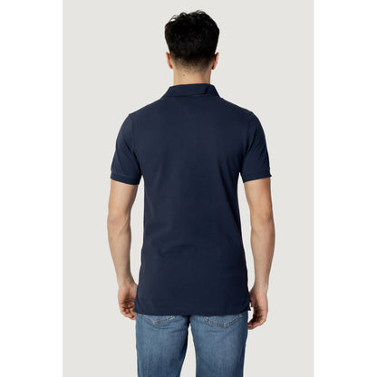 Tommy Hilfiger Jeans – Blaues Poloshirt aus Baumwolle