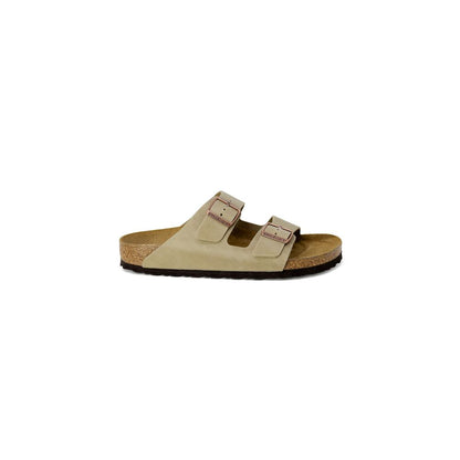 Birkenstock – Beigefarbene Synthetik-Slipper