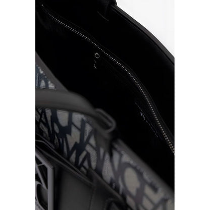 Armani Exchange – Schwarze Handtasche aus Polyethylen