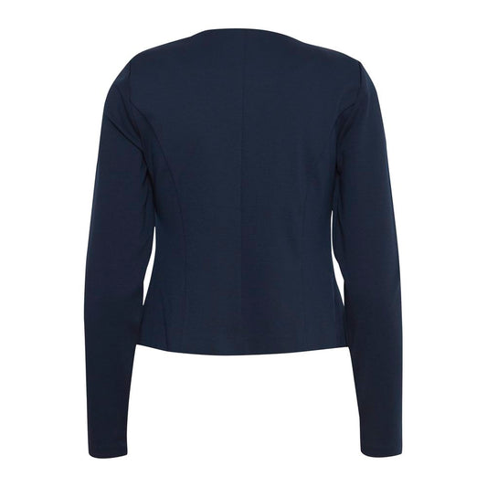 ICHI Blauer Polyester-Blazer