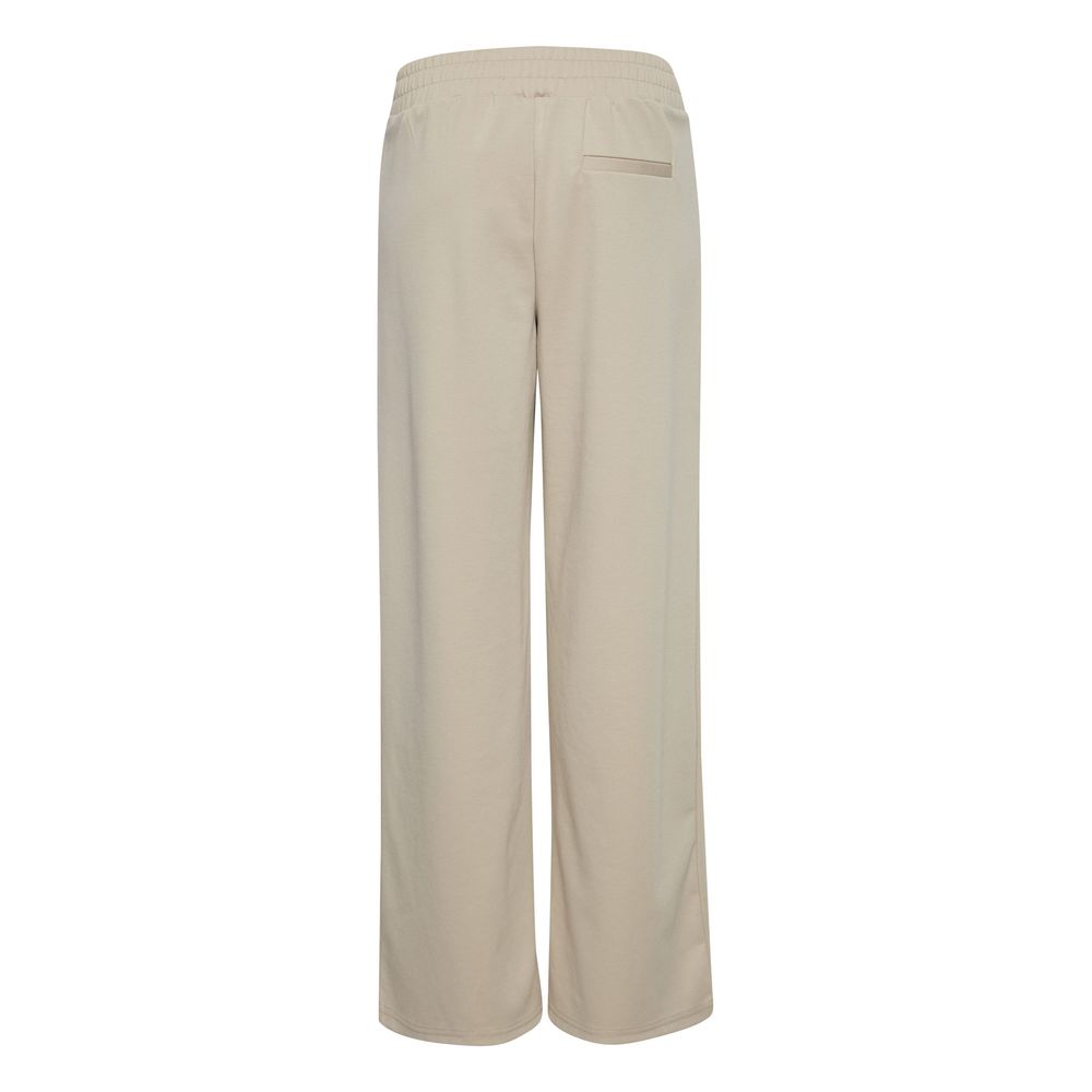 ICHI Beige Hose aus recyceltem Polyurethan
