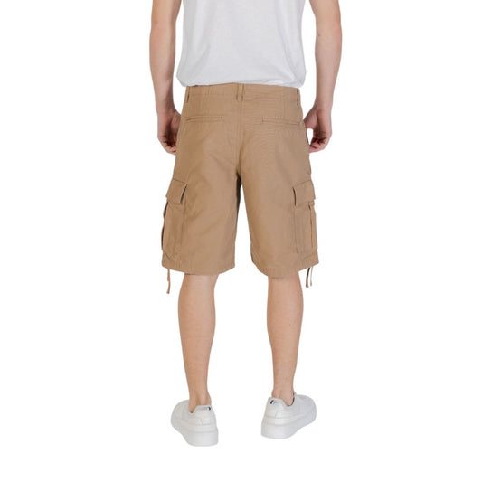 Jack Jones Beige Cotton Bermuda Shorts