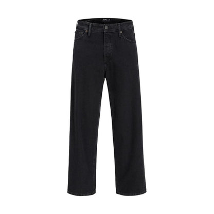 Jack Jones Black Cotton Relaxed Fit Jeans