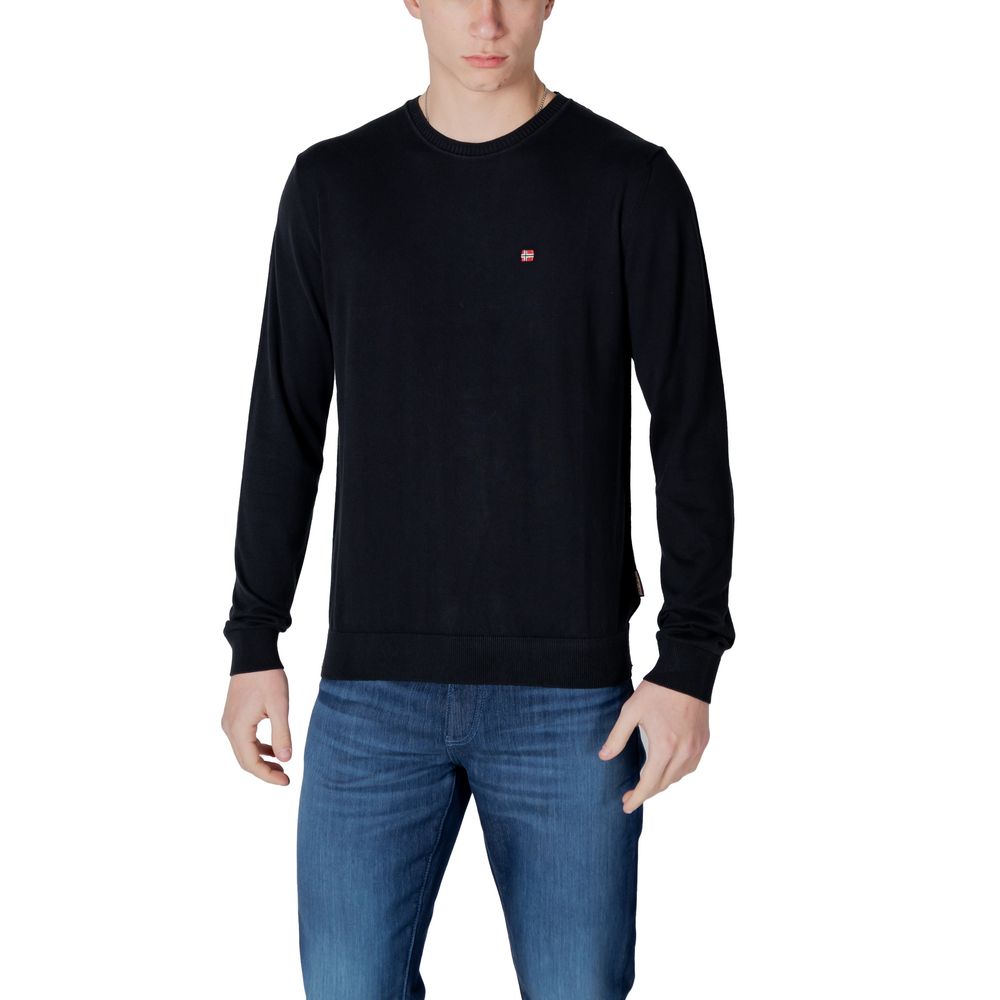Napapijri Black Cotton Sweatshirt