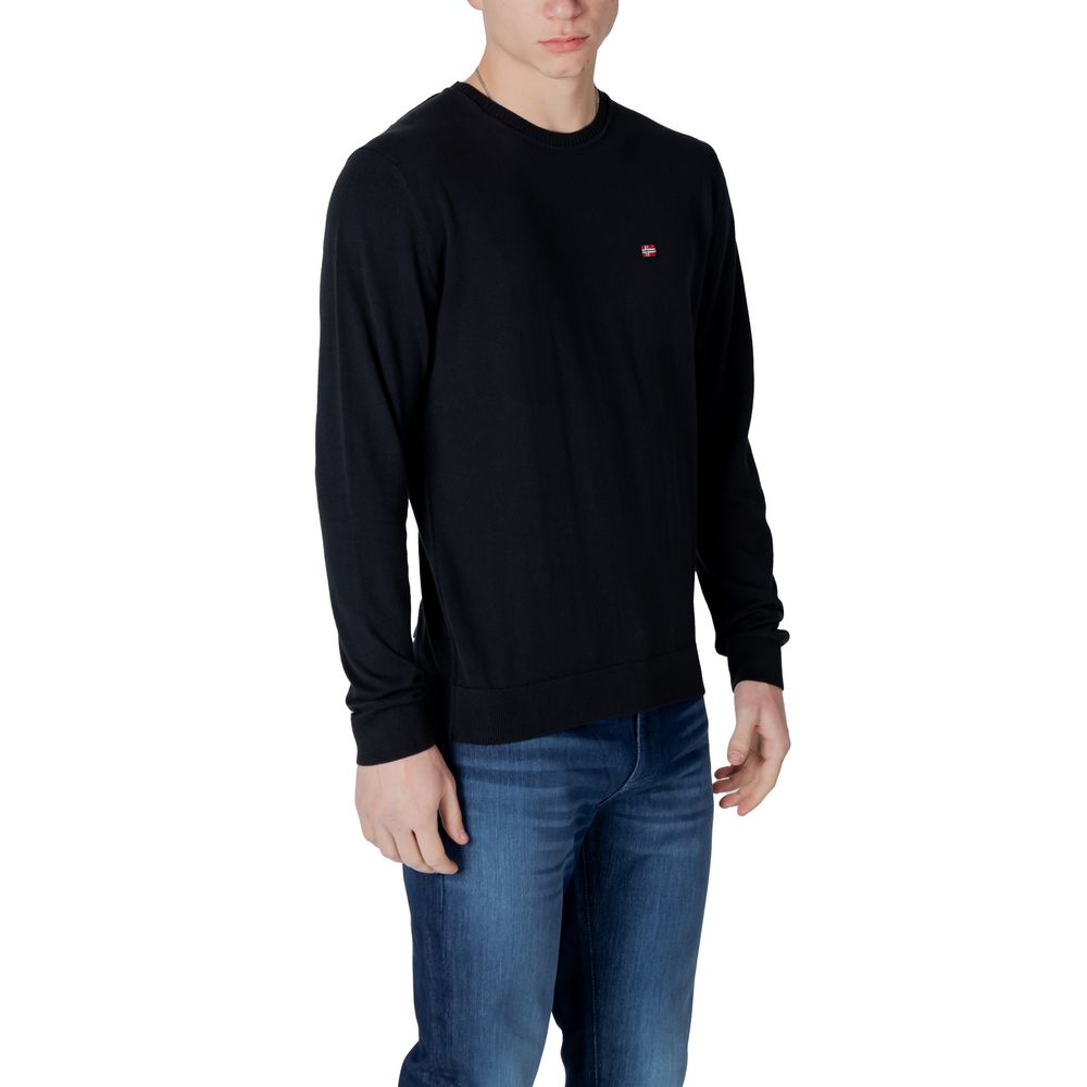 Napapijri Black Cotton Sweatshirt