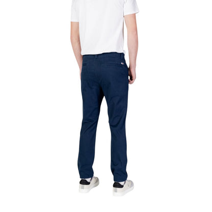 Tommy Hilfiger Jeans – Enge Baumwollhose in Blau