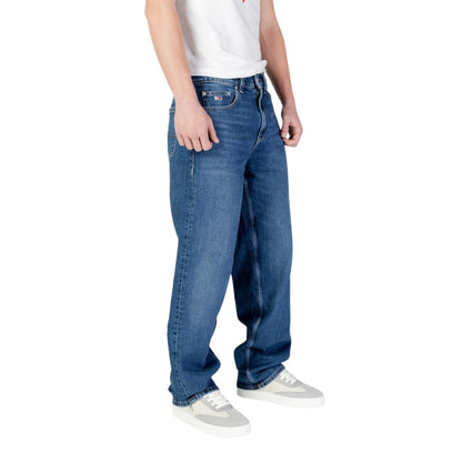 Tommy Hilfiger Jeans – Blaue Jeans aus recycelter Baumwolle mit entspannter Passform