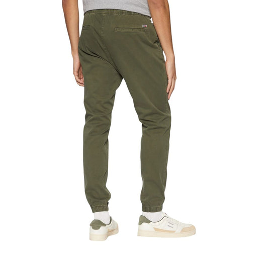 Tommy Hilfiger Jeans – Grüne Baumwollhose