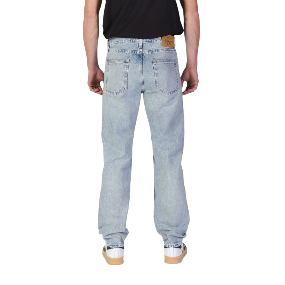 Calvin Klein Jeans – Hellblaue Jeans aus Bio-Baumwolle mit entspannter Passform