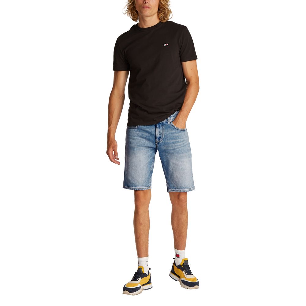 Tommy Hilfiger Jeans – Hellblaue Bermuda aus recycelter Baumwolle