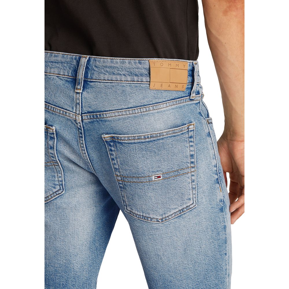 Tommy Hilfiger Jeans – Hellblaue Bermuda aus recycelter Baumwolle