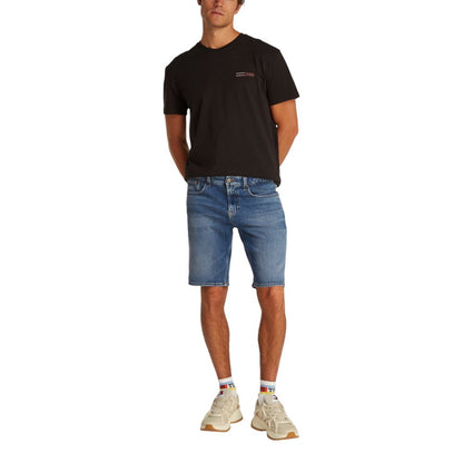Tommy Hilfiger Jeans – Blaue Bermuda aus recycelter Baumwolle