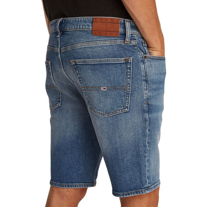 Tommy Hilfiger Jeans – Blaue Bermuda aus recycelter Baumwolle