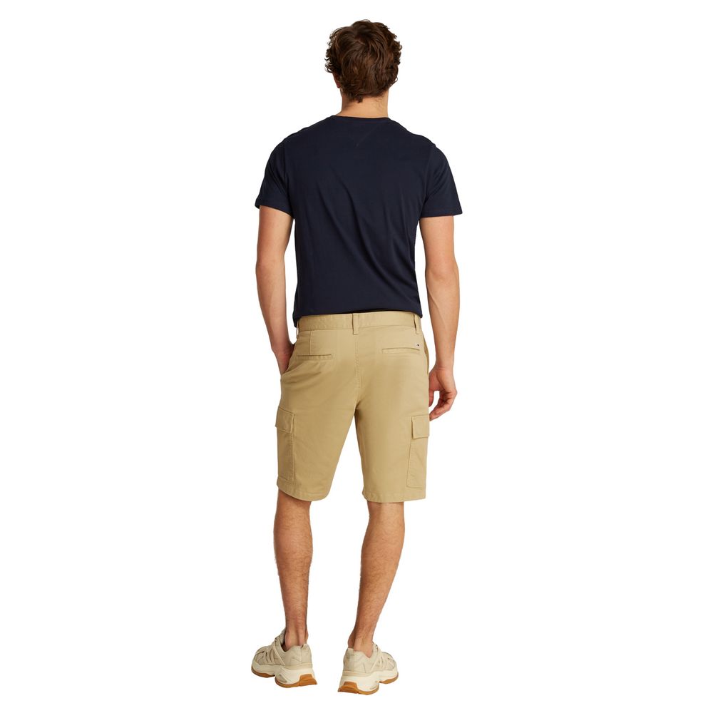 Tommy Hilfiger Jeans – Beige Baumwoll-Bermuda