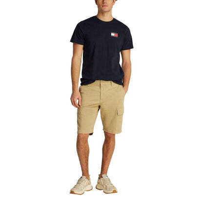Tommy Hilfiger Jeans – Beige Baumwoll-Bermuda
