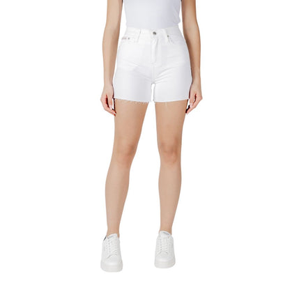 Calvin Klein Jeans – Weiße Baumwollshorts