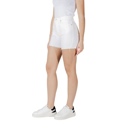 Calvin Klein Jeans – Weiße Baumwollshorts